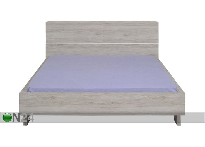 Pesukastiga voodi Brera oak 160x200 cm suurendatud