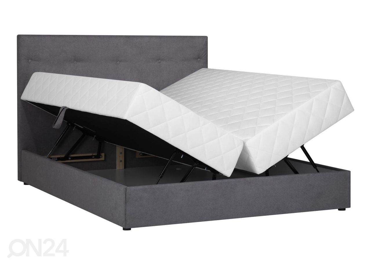 Pesukastiga voodi Lene 160x200 cm suurendatud