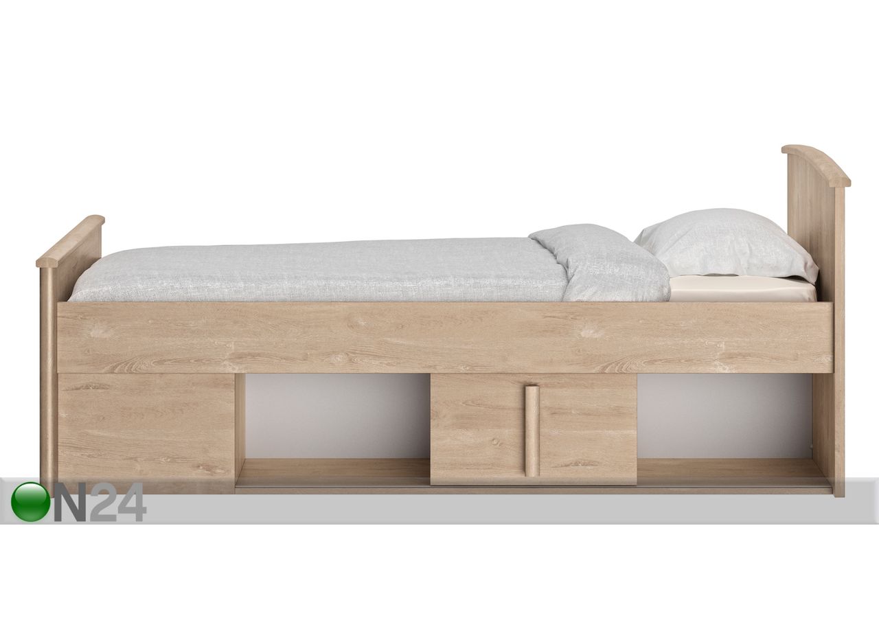 Pesukastiga voodi Montana 90x190 cm suurendatud