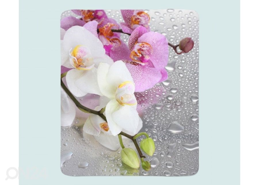 Pleed Orchids and Rain 130x150 cm suurendatud