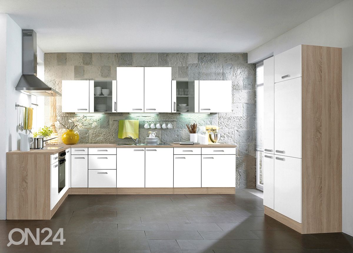 Poolkõrge väljatõmmatav köögikapp Zamora 30 cm suurendatud