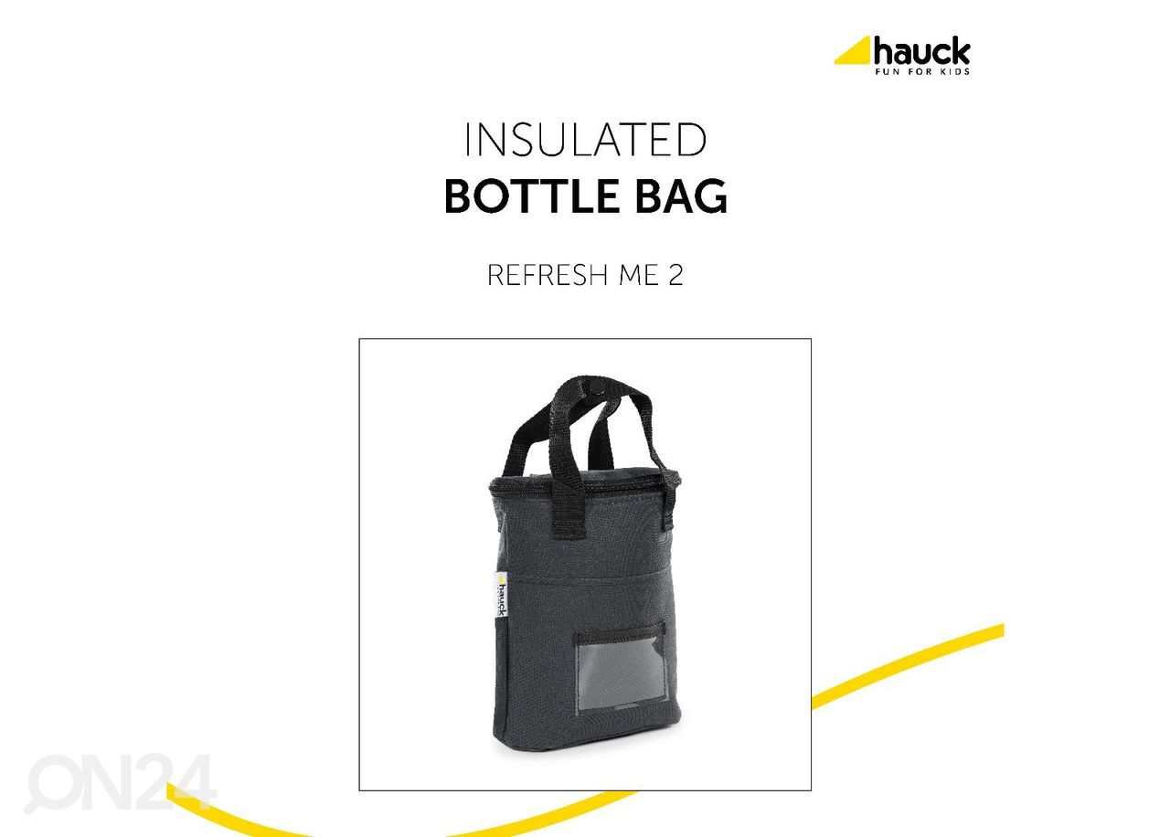 Pudelikott vankri külge 2-le pudelile Hauck Refresh Me 2 suurendatud