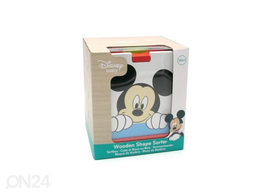 Puidust Disney sorteerimiskuubik Miki Hiir suurendatud