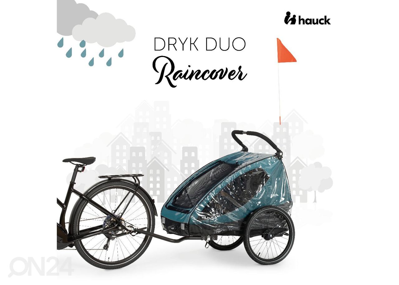 Rattakäru vihmakate Hauck Dryk Duo suurendatud