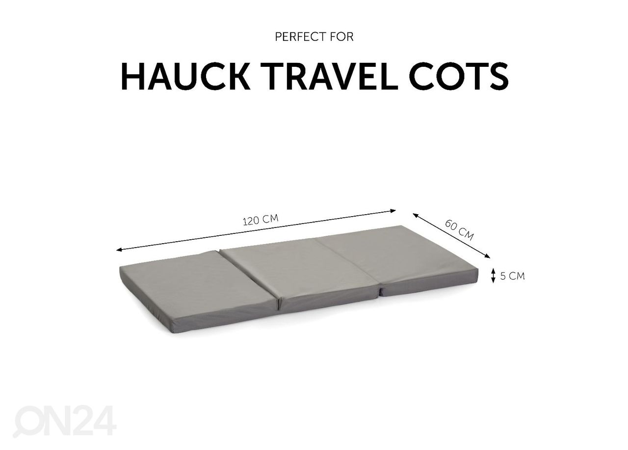 Reisivoodi madrats 60x120 cm Hauck Sleeper suurendatud