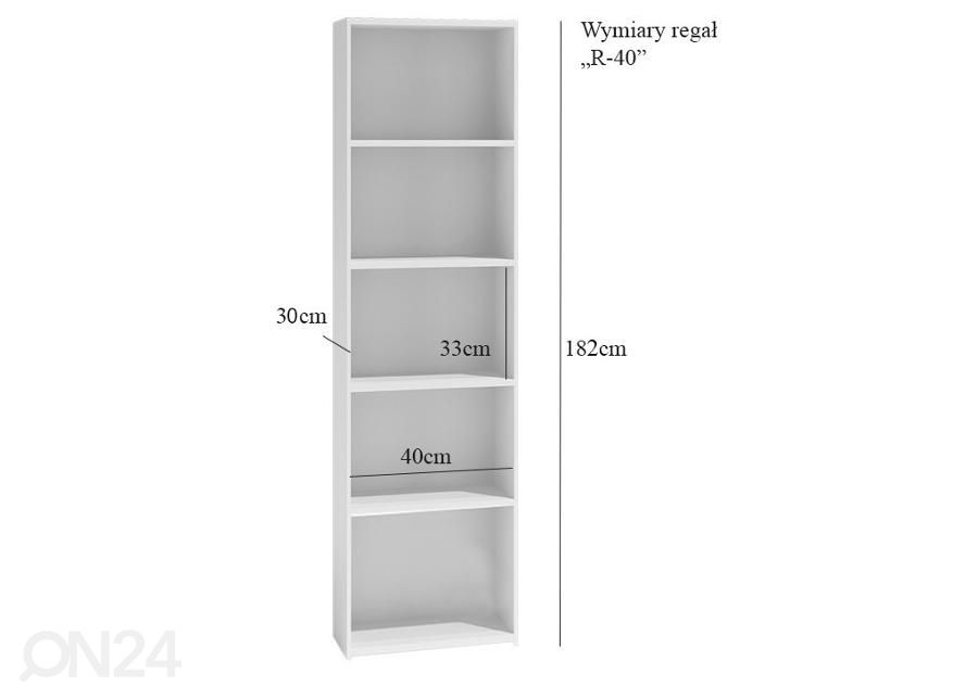 Riiul 40 cm suurendatud