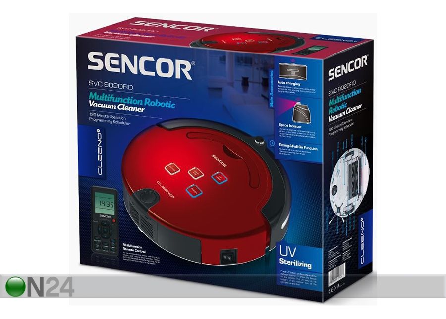 Robottolmuimeja Sencor SVC9031RD suurendatud