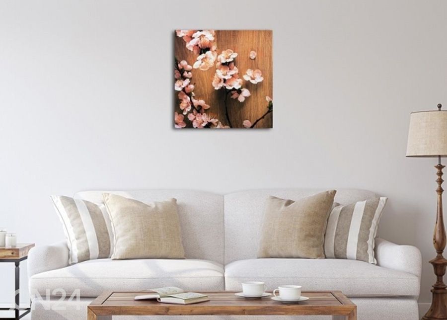 Seinapilt Cherry blossoms 2 3D 30x30 cm suurendatud