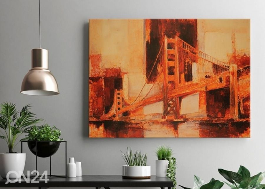 Seinapilt Painted Bridge 3D 98x68 cm suurendatud