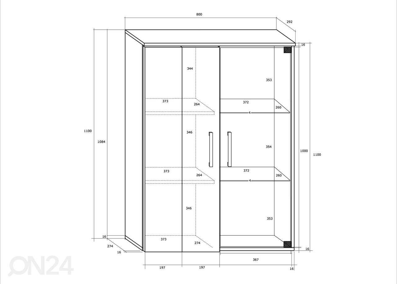 Sektsioon 270 cm suurendatud