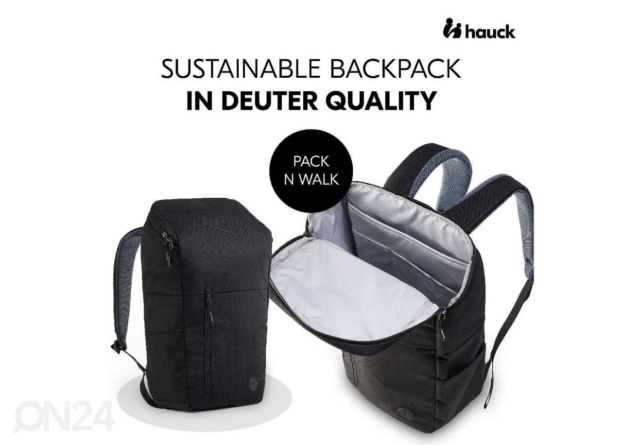 Seljakott / beebitarvete kott Hauck Pack N Walk suurendatud