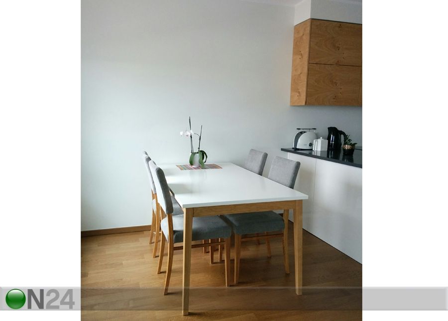 Söögilaud Blanco Dining Table 90x165 cm suurendatud
