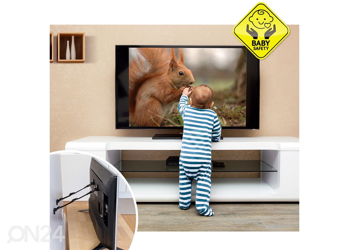 Televiisori/mööbli turvakinnitus Tatkraft Protect suurendatud