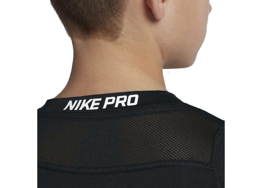 Treeningsärk lastele Nike Pro Top SS Junior 858234-010 suurendatud