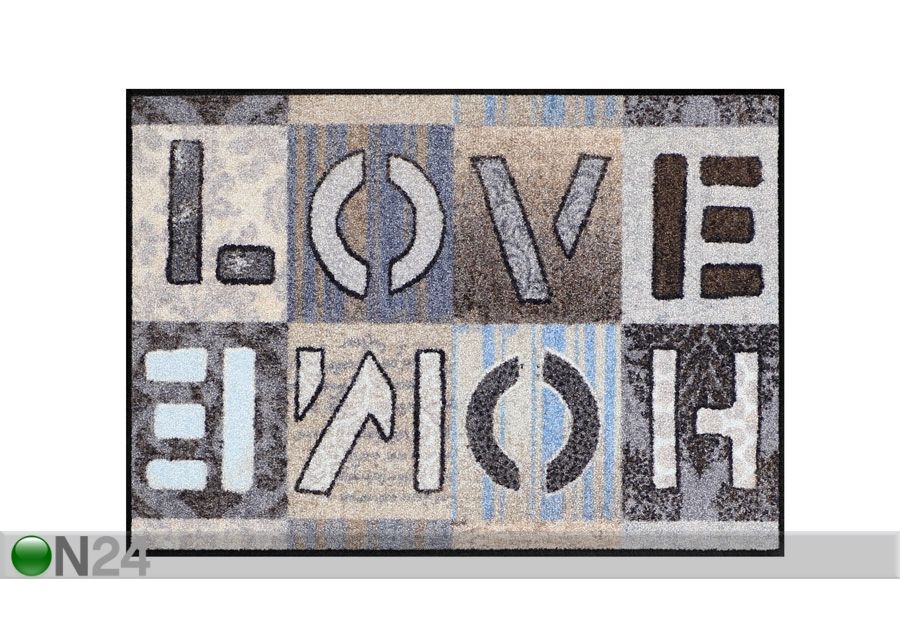 Vaip Love Home Squares 50x75 cm suurendatud