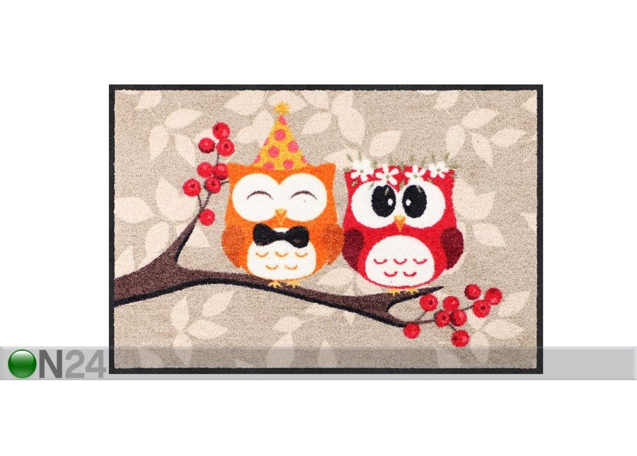 Vaip Love Owls 50x75 cm suurendatud