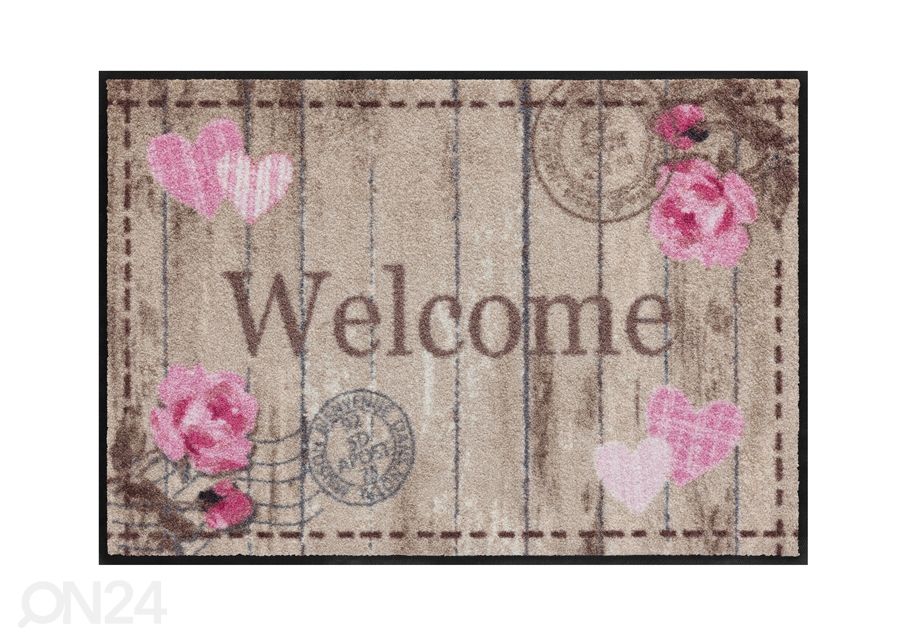 Vaip Welcome Roses 50x75 cm suurendatud