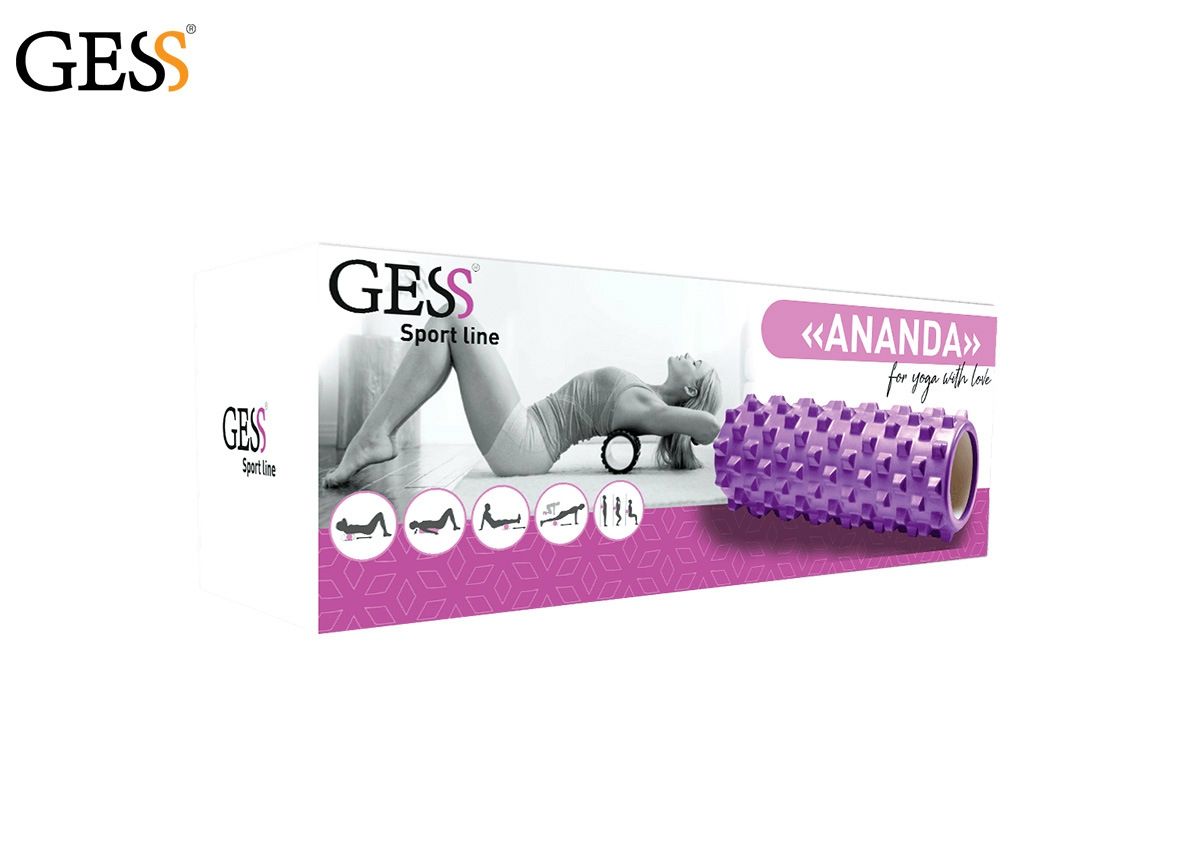 Võimlemisrull massažirull GESS ASANA 47cm suurendatud