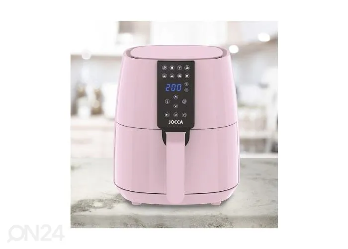 Kuumaõhufritüür Jocca 3,8 L, roosa suurendatud