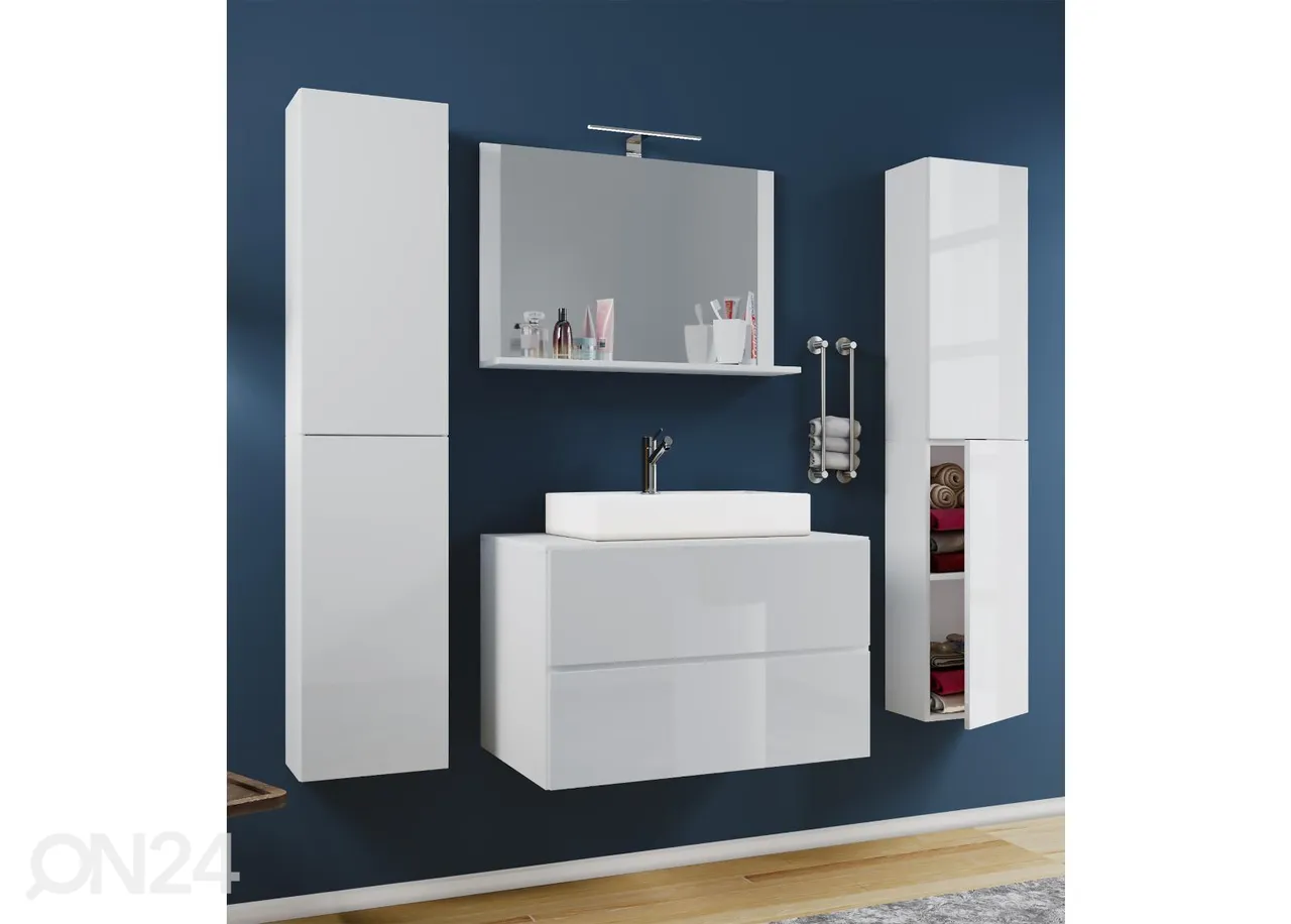 Vannitoakomplekt Lendas M kappidega 80 cm suurendatud