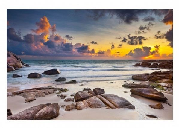 Fliis fototapeet Beach sunrise in Thailand