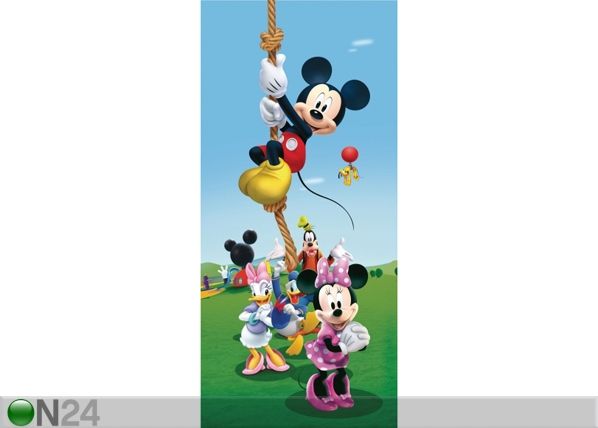 Fliis-fototapeet Disney Mickey on a rope 90x202 cm