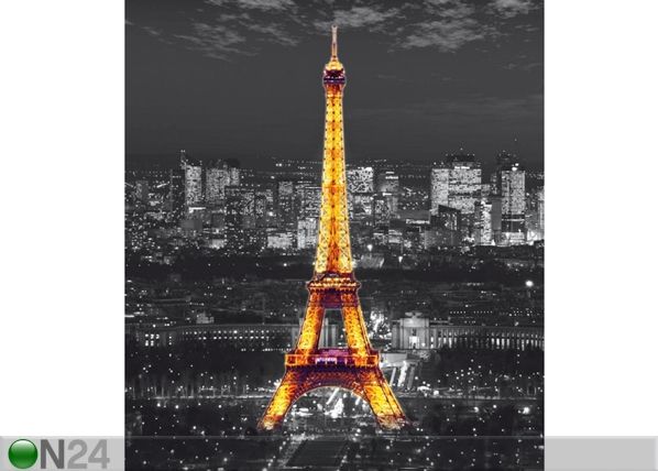 Fliis-fototapeet Eiffel Tower at night 180x202 cm