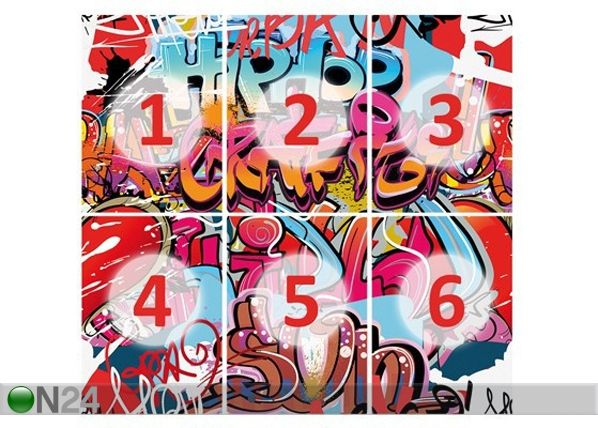Fototapeet Hiphop graffiti wall 300x280 cm