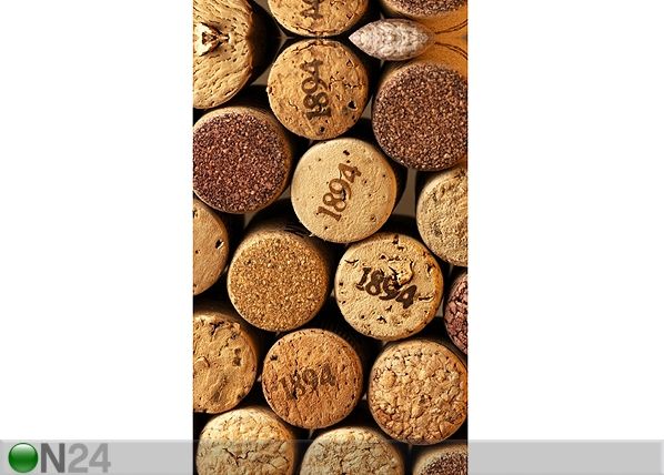 Pimendav fotokardin Bottle corks I, 140x245 cm