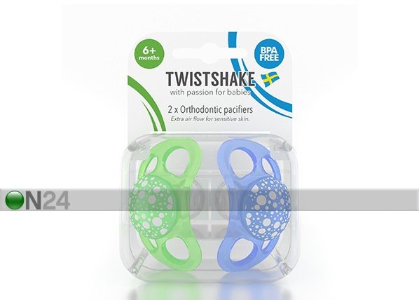 Silikonlutt Twistshake 2tk, 6+ elukuud