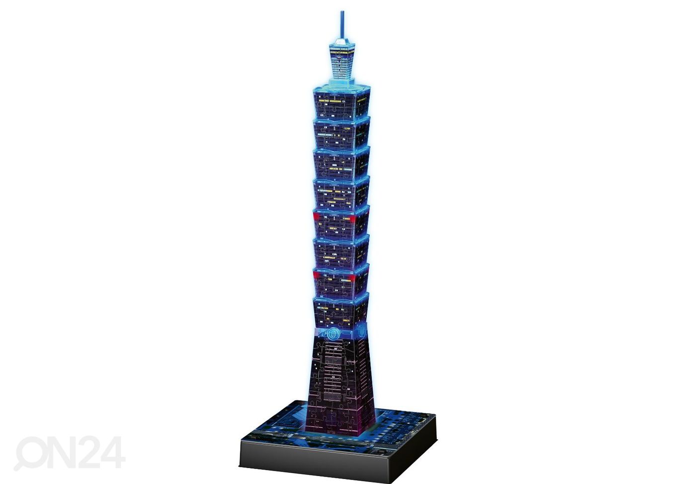 3D pimedas helendav pusle Taipei torn 234 tk Ravensburger suurendatud