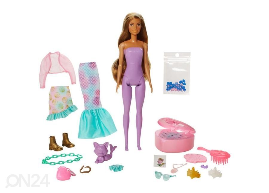 Barbie Color Reveal nukk Merineitsi lemmikloomaga suurendatud