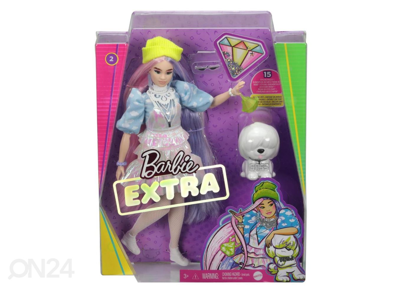 Barbie® Ekstra Nukk mütsiga suurendatud