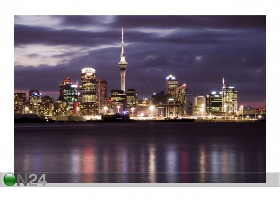 Fliis fototapeet Auckland At Night suurendatud