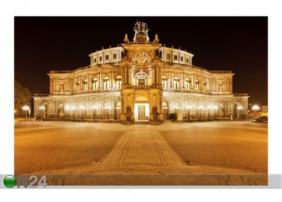 Fliis fototapeet Dresden Opera House suurendatud