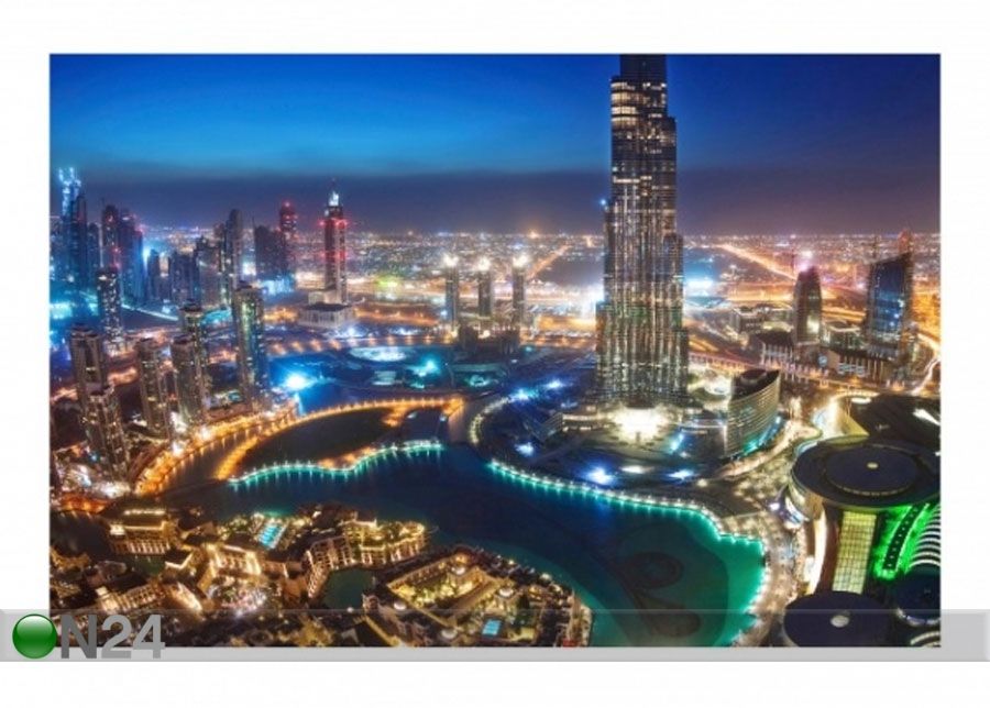 Fliis fototapeet Dubai Marina suurendatud