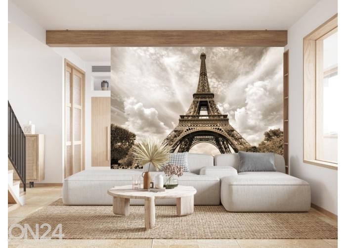 Fliis fototapeet Eiffel Tower seen from Champ de Mars 400x260 cm suurendatud