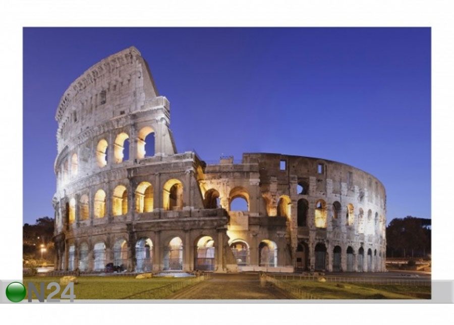 Fliis fototapeet Illuminated Colosseum suurendatud