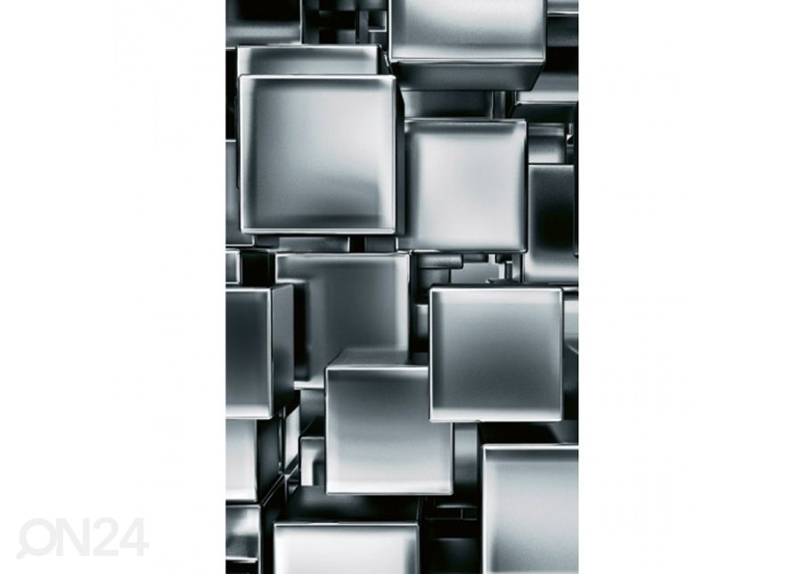 Fliis fototapeet Metal cubes 150x250 cm suurendatud