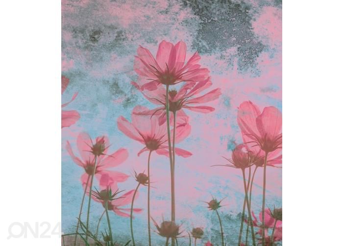 Fliis fototapeet Pink Flower Abstract 150x250 cm suurendatud