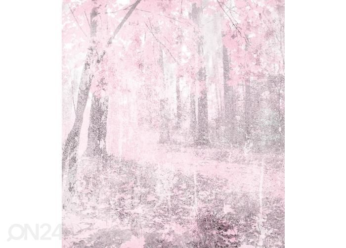 Fliis fototapeet Pink Forest Abstract 150x250 cm suurendatud