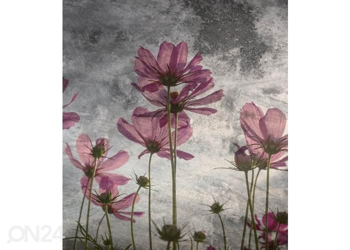 Fliis fototapeet Violet Flower Abstract 150x250 cm suurendatud