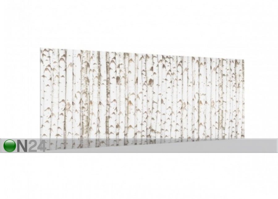 Fotoklaas, köögi tagasein Birch Wall 40x60 cm suurendatud