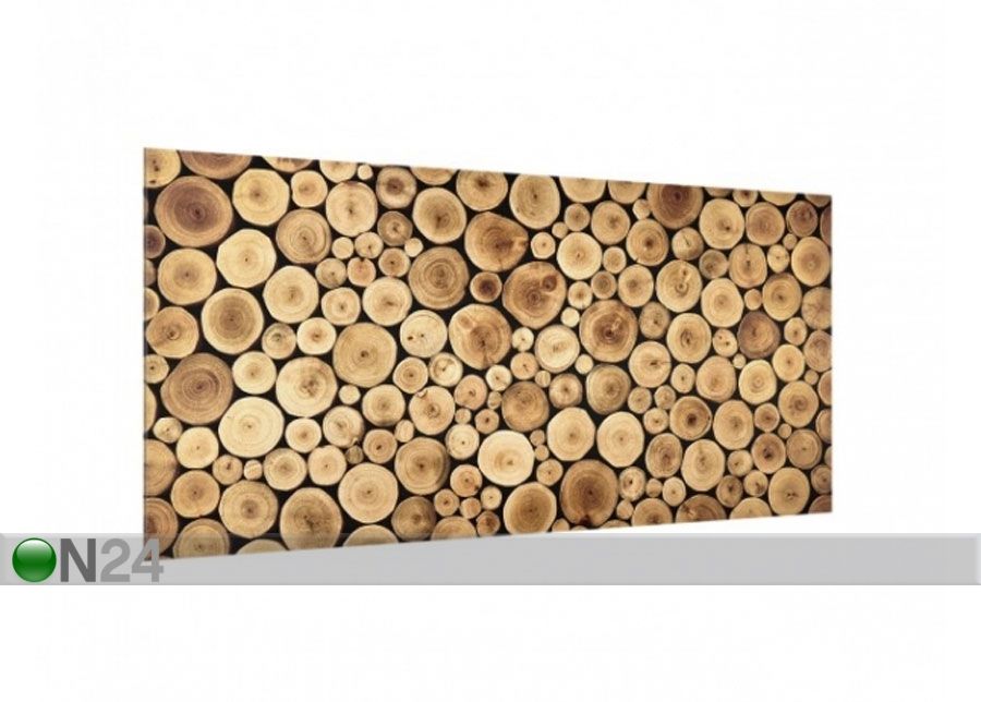 Fotoklaas, köögi tagasein Homey Firewood 40x60 cm suurendatud