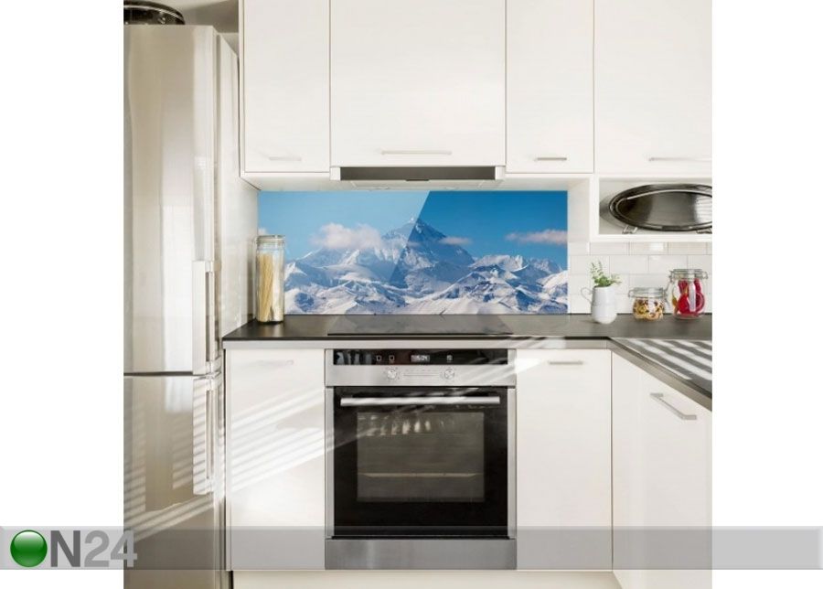Fotoklaas, köögi tagasein Mount Everest 40x100 cm suurendatud