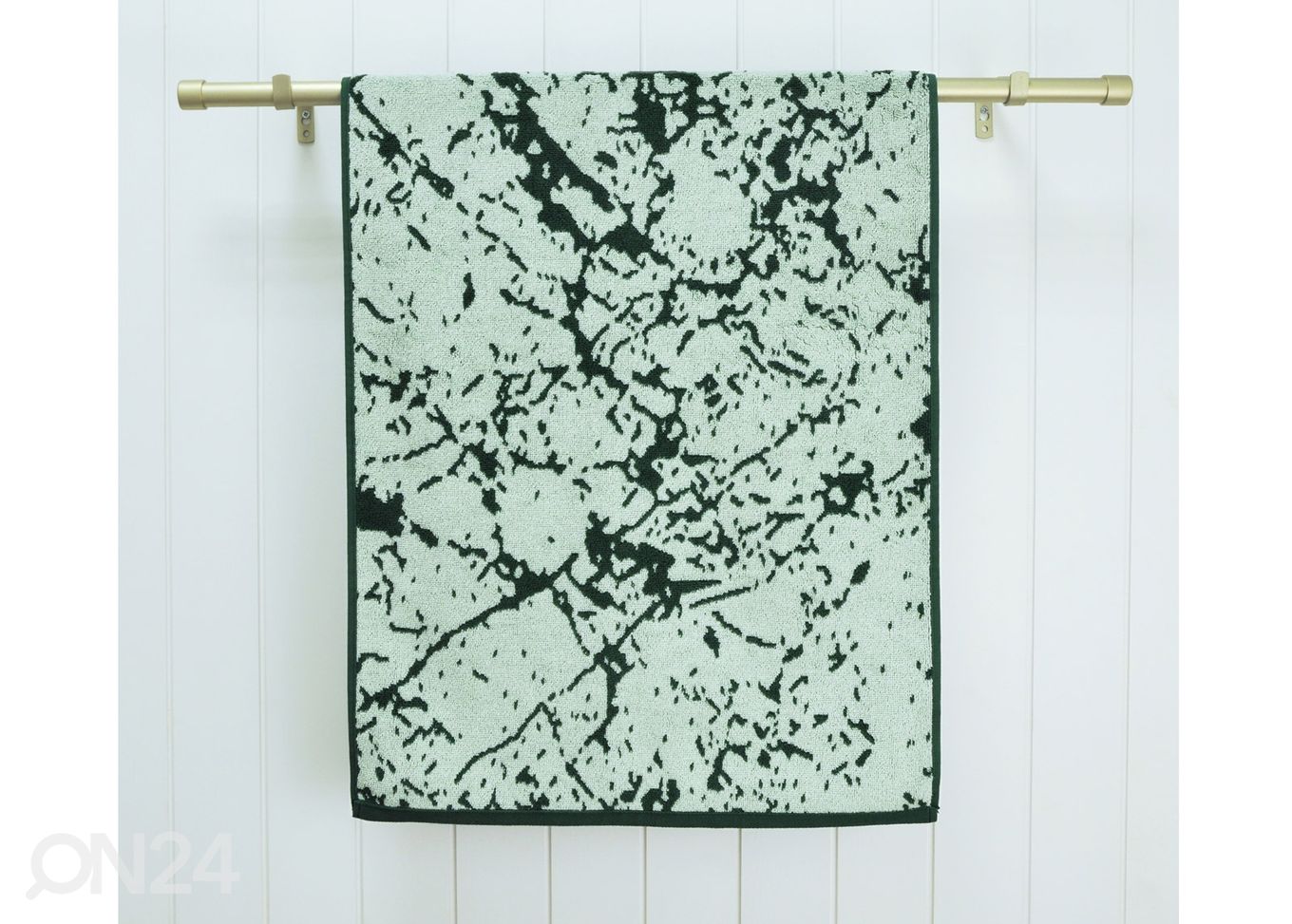 Froteerätik Marble, roheline 70x140 cm suurendatud