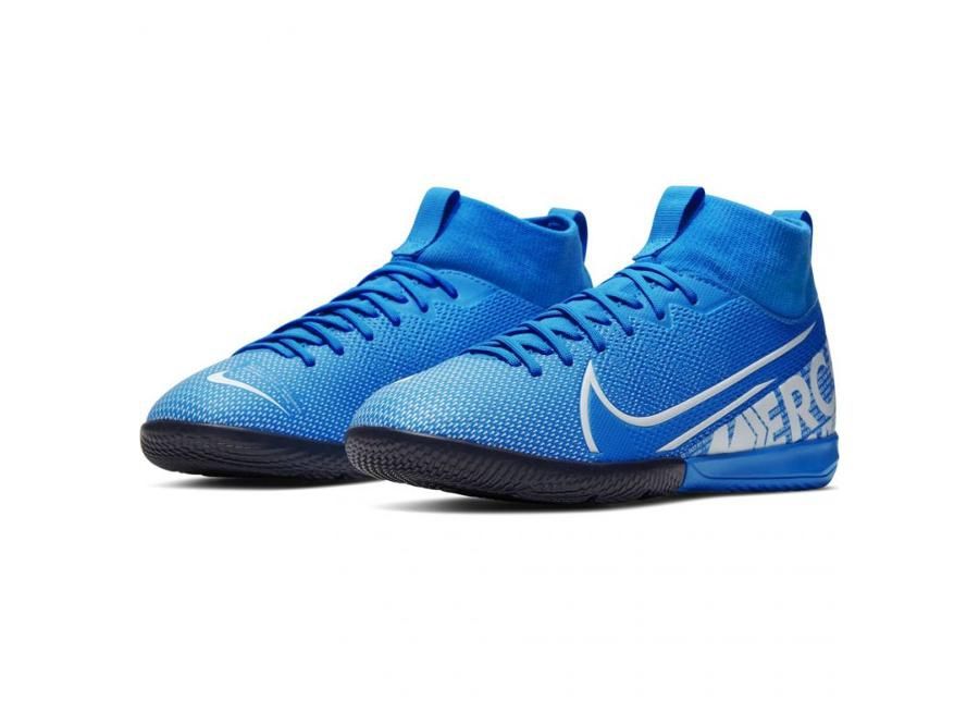 Jalgpallijalatsid saali lastele Nike Mercurial Superfly 7 Academy IC Jr AT8135 414 suurendatud