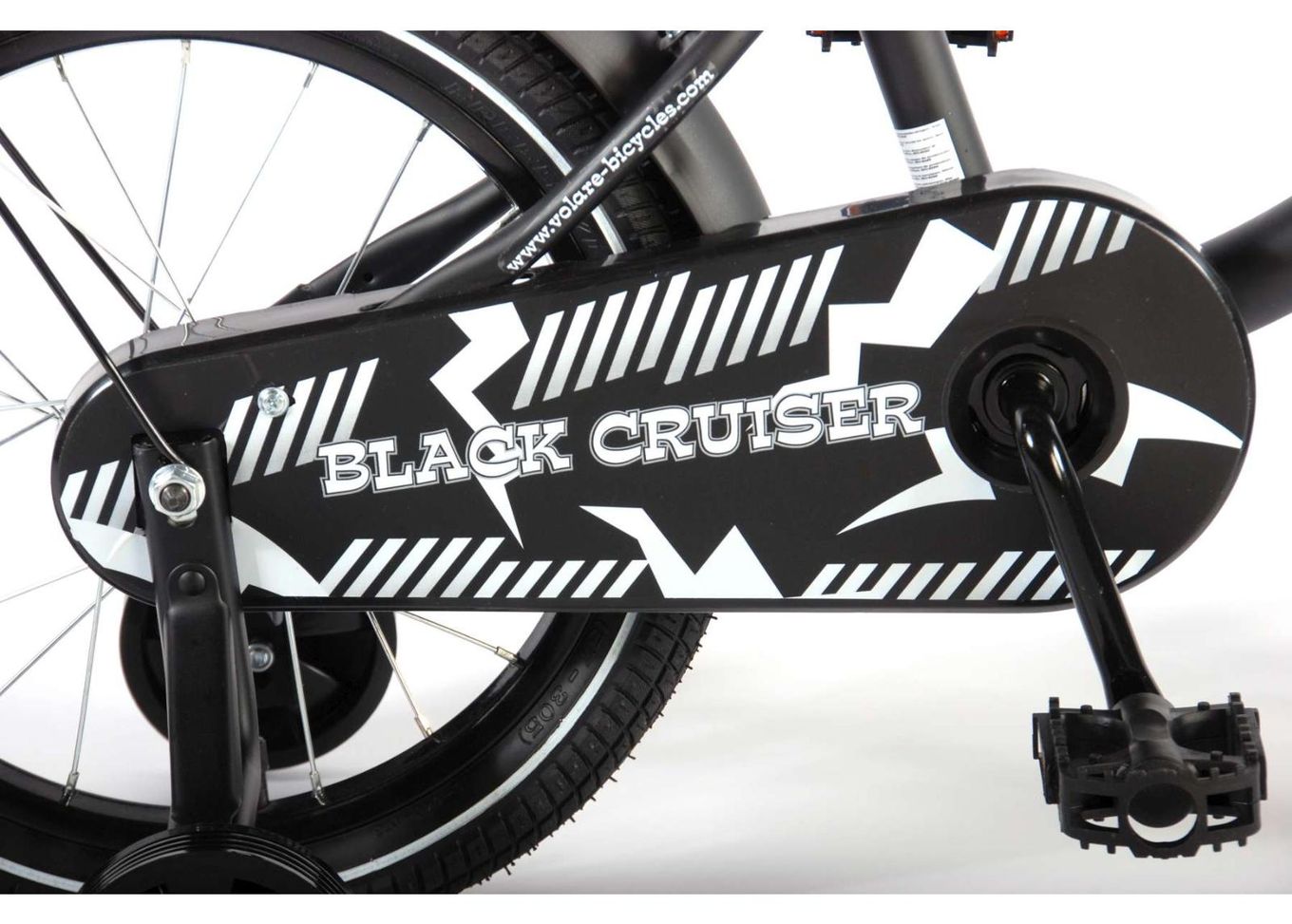 Jalgratas lastele Black Cruiser 16 tolli Volare suurendatud