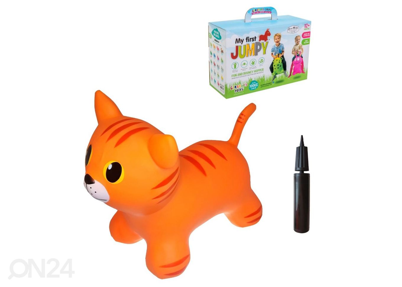 Jumpy hüppeloom Kass Gerardo's Toys oranž suurendatud