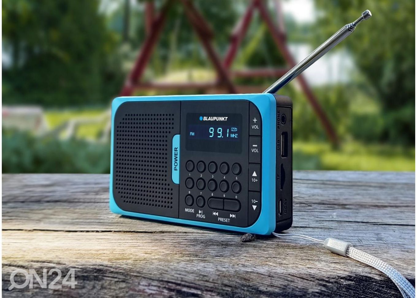 Kaasaskantav FM raadio Blaupunkt suurendatud